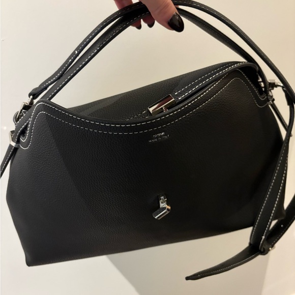 T Lock Leather Handbag - Picture 2 of 8